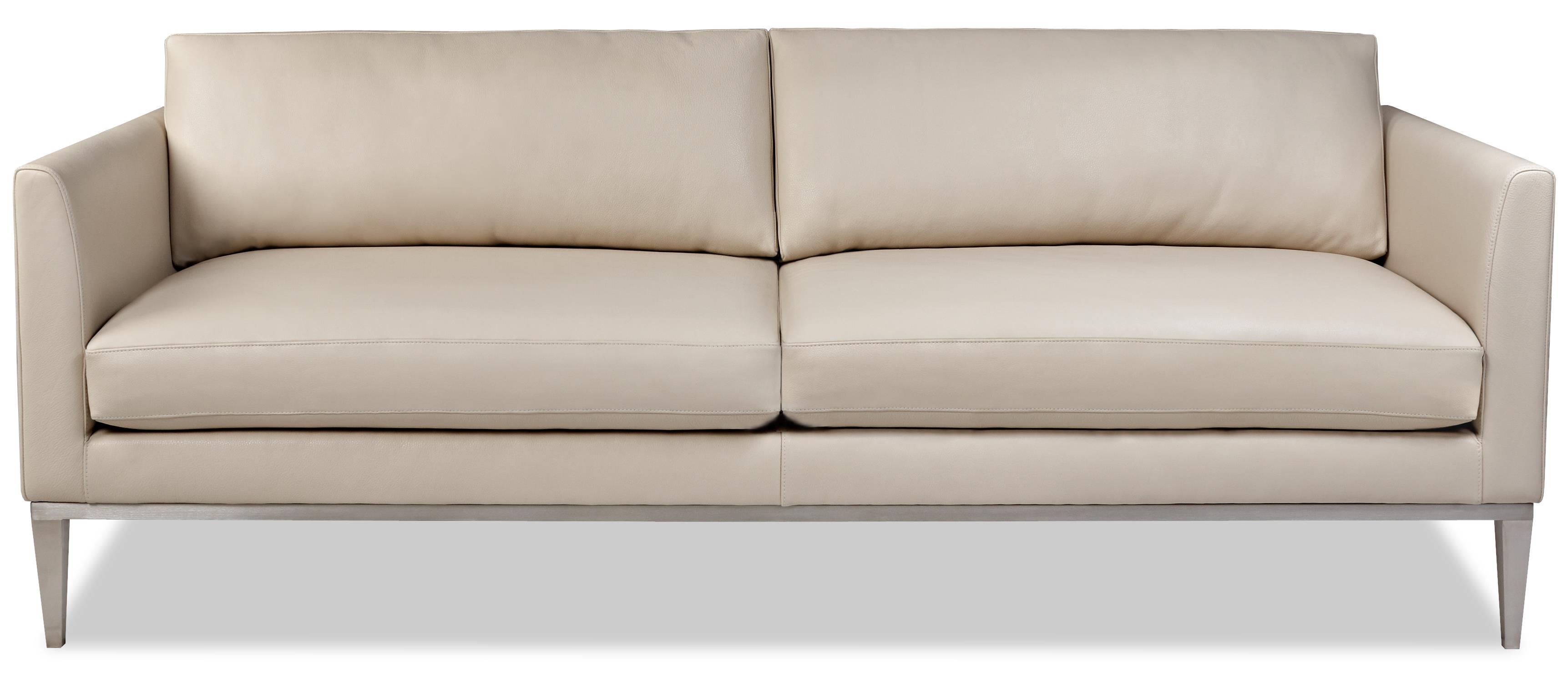 American Leather Henley Contemporary Sofa with High Leg Base Saugerties Furniture Mart Sofa